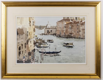 Lot 341 - John Yardley (b.1933) The Grand Canal, Venice...