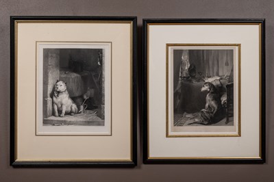 Lot 198 - After Edwin Henry Landseer (British b.1802-d.1873), a pair of etchings