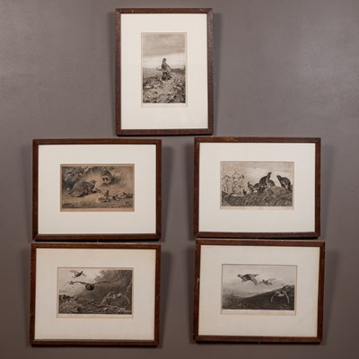 Lot 197 - After Archibald Thorburn, a set of five mezzotints