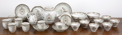 Lot 116 - Armorial porcelain tea set Chinese, circa 1780...