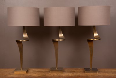 Lot 434 - A Set of Three RV Astley Enrico Ripple Lamps