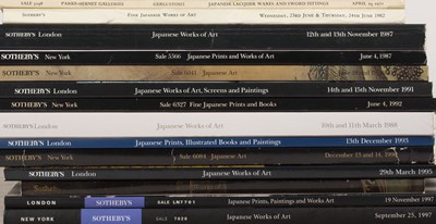 Lot 412 - Collection of auction catalogues on Japanese...