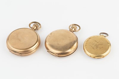 Lot 267 - An open face pocket watch, the white enamel...