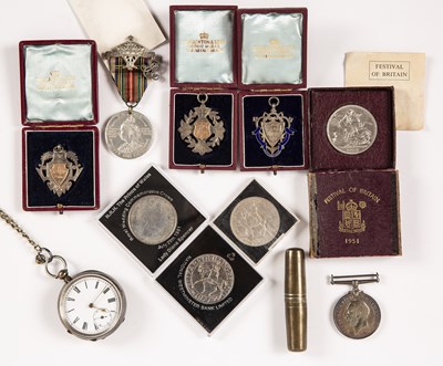 Lot 374 - A collection of coins to include late 19th...