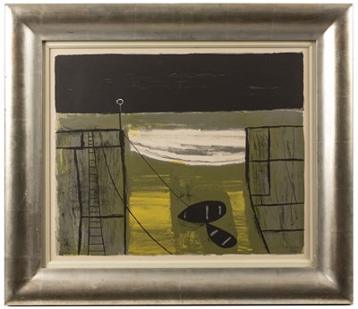 Lot 103 - William Scott (1913-1989) Cornish Harbour...