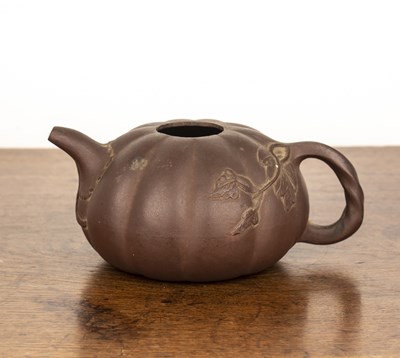 Lot 114 - Yixing terracotta teapot Chinese, 19th Century...