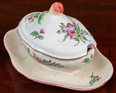 Lot 96 - A collection of French pottery by St Clements and Luneville
