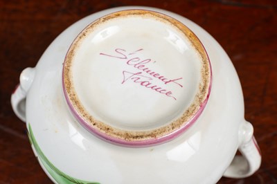 Lot 96 - A collection of French pottery by St Clements and Luneville