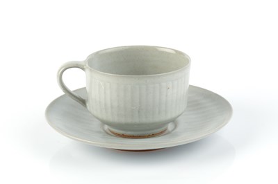 Lot 595 - Rupert Spira (b.1960) Cup and saucer pale...