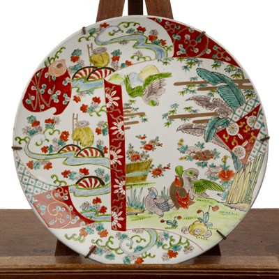 Lot 156 - Polychrome charger Japanese, circa 1900...