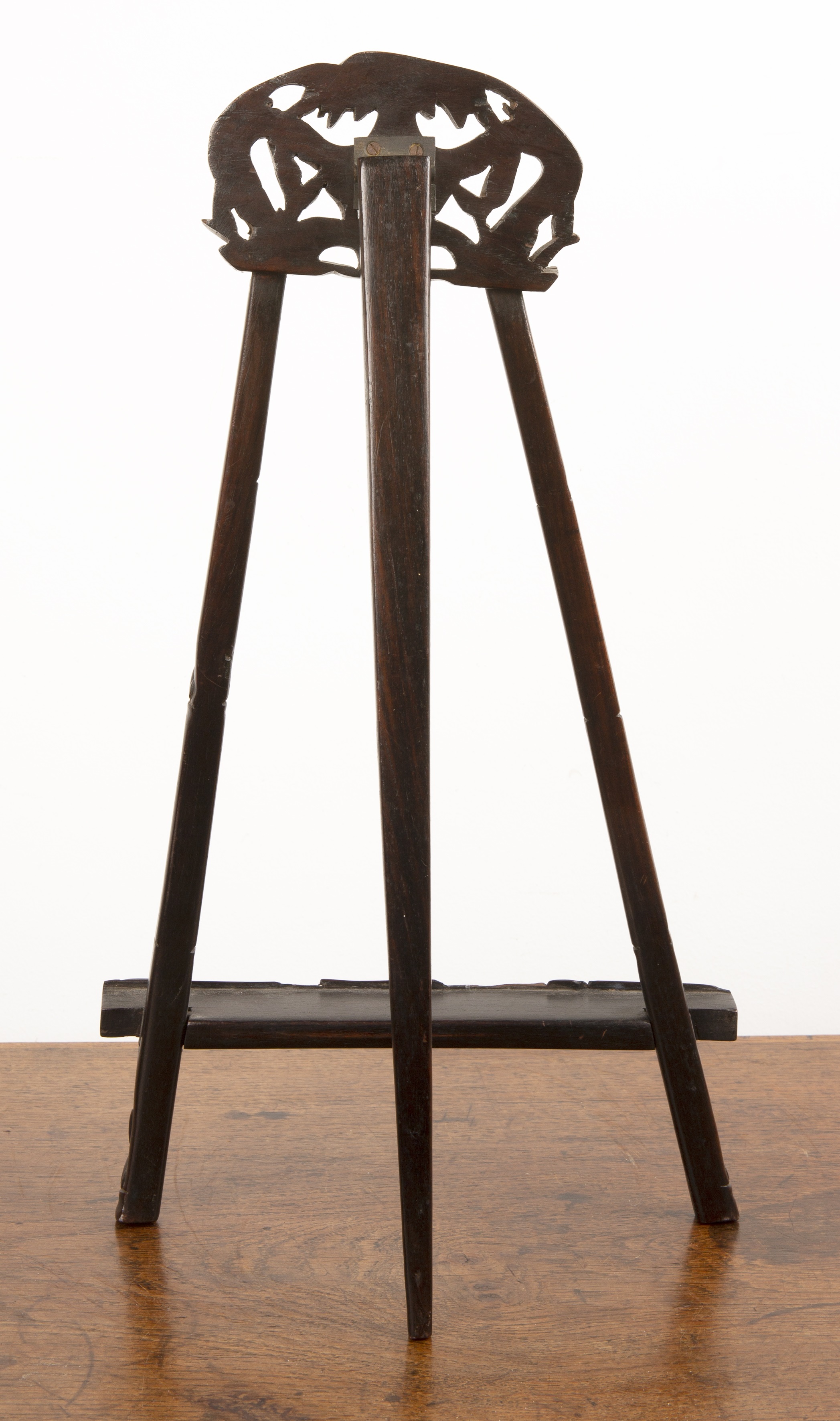 Lot 395 Hardwood table top easel Chinese, circa 1900