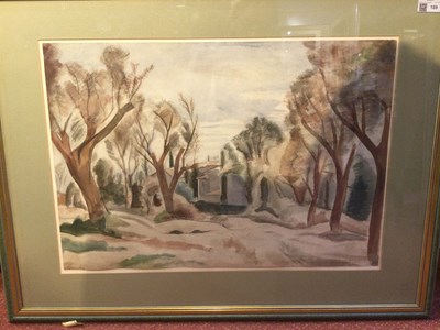 Lot 189 - Bernard Meninsky (1891-1950) Track through the...