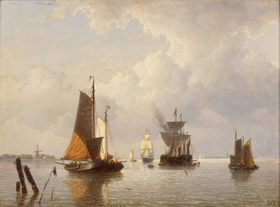 Lot 235 - Hendrik Vettewinkel (1809-1878) Dutch shipping...