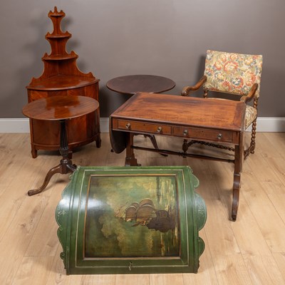 Lot 123 - A collection of 19th century and later furniture