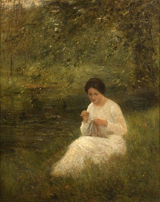 Lot 234 - Simon Maris (1873-1935) A tranquil moment,...