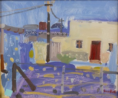 Lot 205 - Glen Scouller (b.1950) Backyard in Shade,...