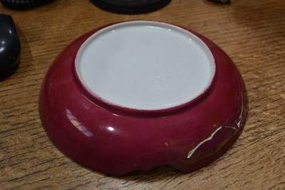 Lot 139 - Enamelled porcelain dish Chinese, 19th Century...