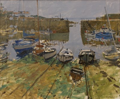 Lot 339 - Ken Howard (1932-2022) Mousehole Harbour...