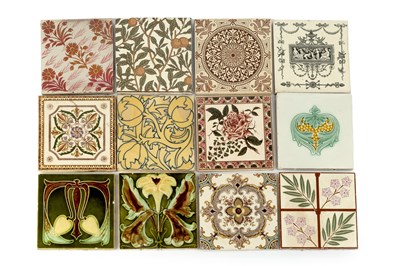 Lot 627 - Thirteen Late 19th/Early 20th Century Tiles to...