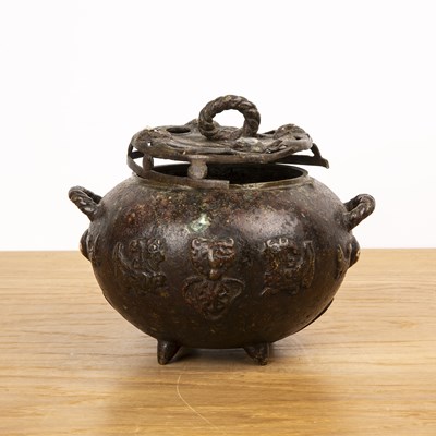 Lot 497 - Bronze censer Chinese, 18th/19th Century with...