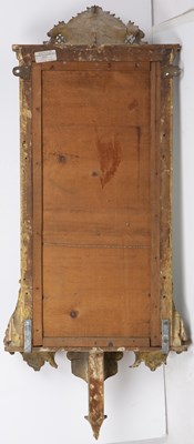 Lot 384 - A 19th century gilded gesso wall mirror with...
