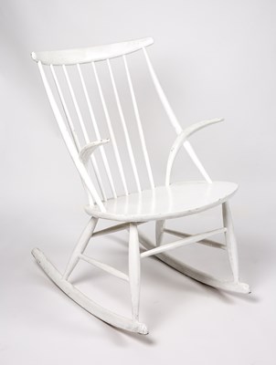 Lot 716 - Illum Wikkelso for Neil Eilersen Rocking chair,...