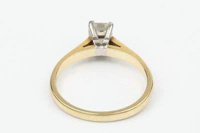 Lot A diamond solitaire ring, the 'crisscut'...