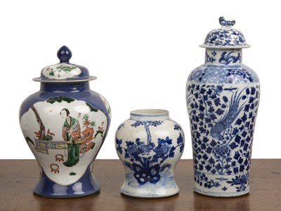 Lot 48 - Group of three vases Chinese, 19th Century...