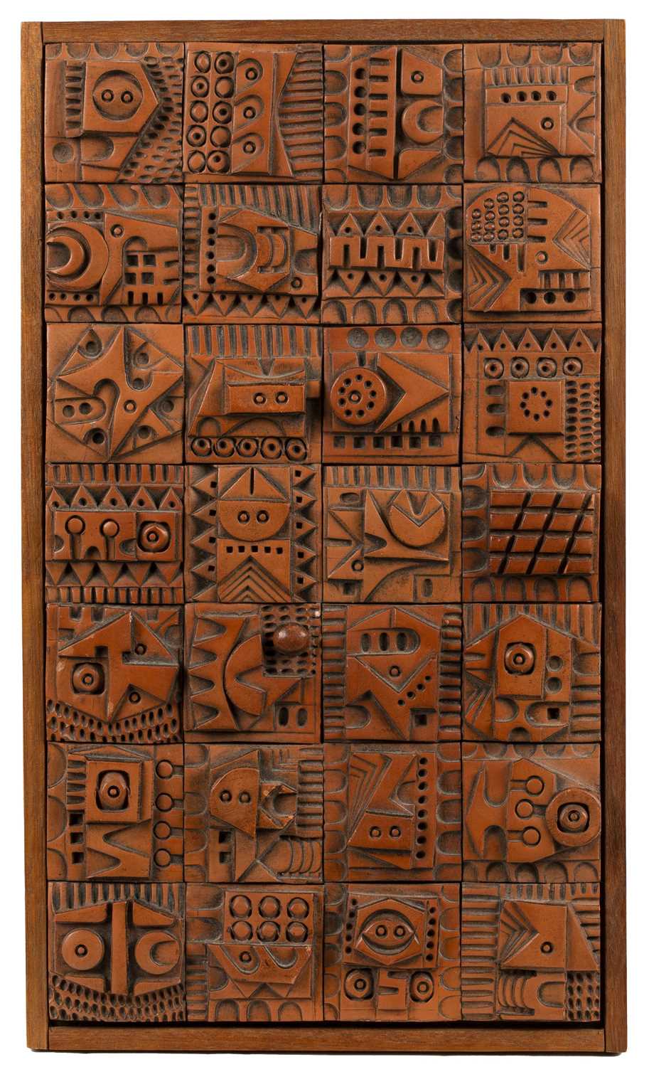 Lot 657 - Ron Hitchins (1926-2019) Relief plaque...