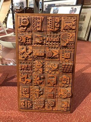 Lot 657 - Ron Hitchins (1926-2019) Relief plaque...