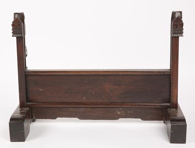 Lot 457 - Carved rosewood screen stand Chinese, circa...