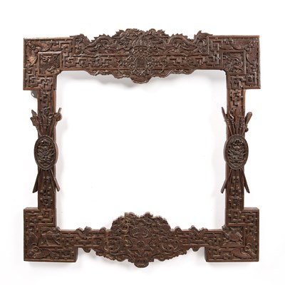 Lot 459 - Carved hardwood frame Chinese, late 19th/early...