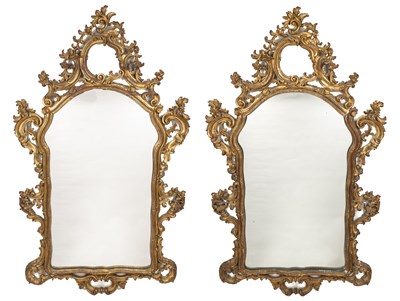 Lot 489 - Two Georgian style wall mirrors