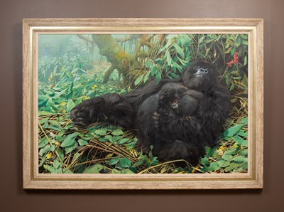 Lot 165 - John Seerey-Lester (1945-2020), a gorilla and her young