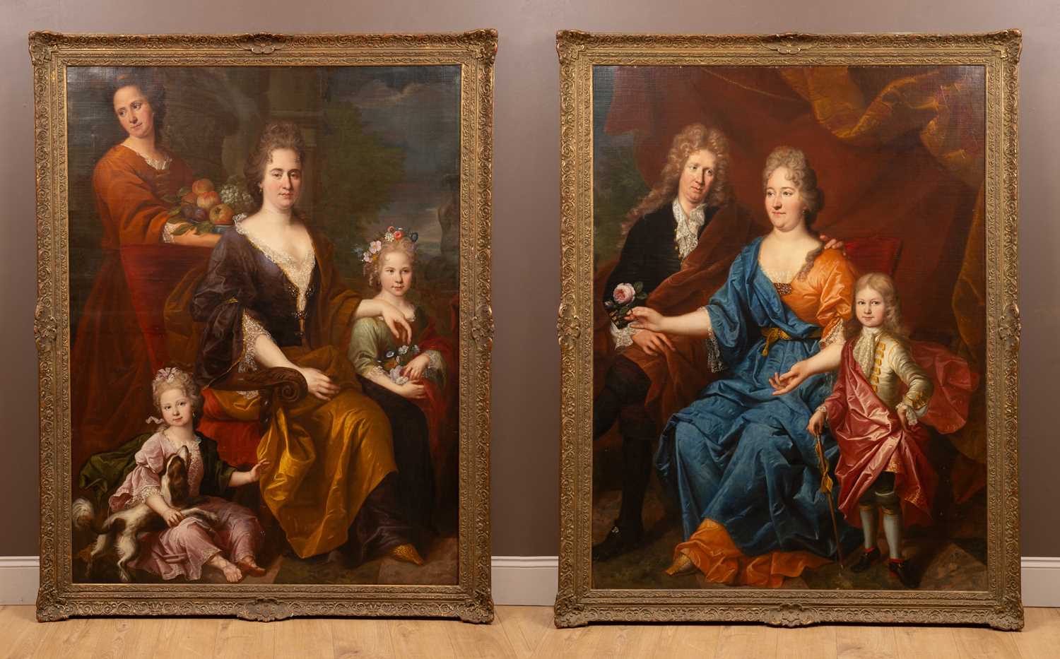Lot 268 - Peter Sperwer (Antwerp 1662-1727), a pair of portrait paintings