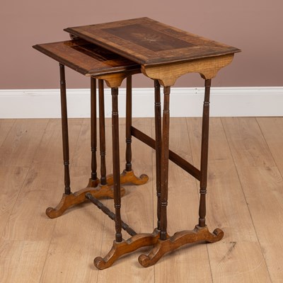 Lot 699 - Two 19th century Killarny rectangular occasional tables