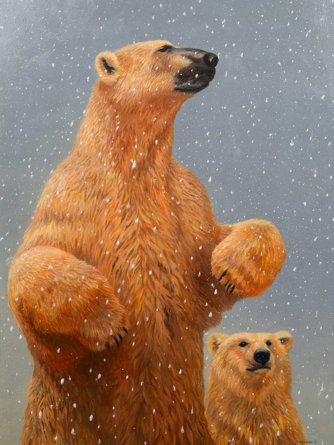 Lot 107 - John Seerey-Lester (1945-2020), polar bears in the snow