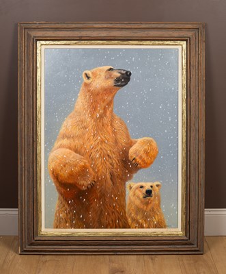 Lot 107 - John Seerey-Lester (1945-2020), polar bears in the snow