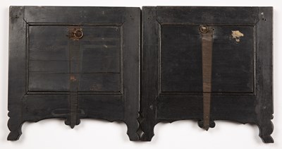 Lot 61 - A pair of 19th century Indian carved ebony...