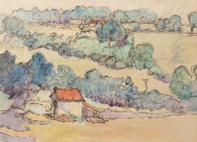 Lot 319 - Robert Polhill Bevan (1865-1925) Hut in the...