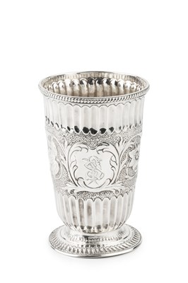 Lot 749 - A mid Victorian silver beaker, the slightly...