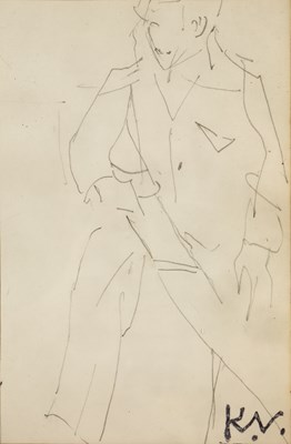 Lot 200 - Keith Vaughan (1912-1977) 'Study of a figure',...