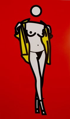 Lot 371 - Julian Opie (b.1958) Woman Taking Off a Man's...