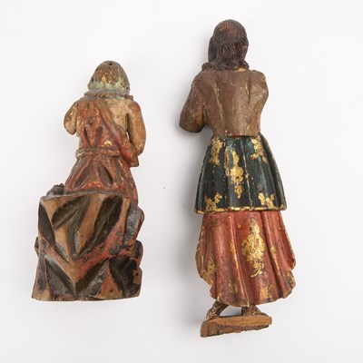 Lot 78 - Two 17th/18th century continental carved...