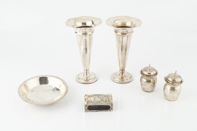 Lot 754 - A collection of silver, comprising eight...