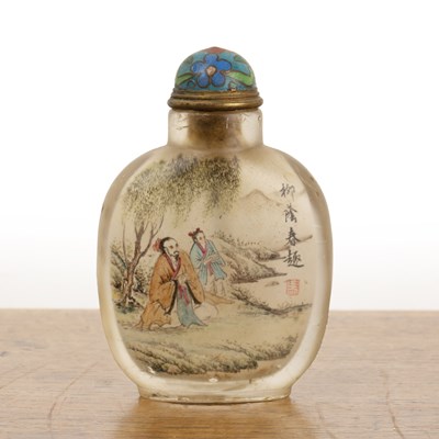 Lot 305 - Peking glass snuff bottle Chinese, late 19th...