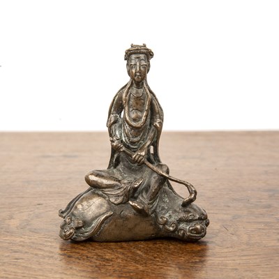 Lot 486 - Bronze figure of Guanyin Chinese, 18th/19th...