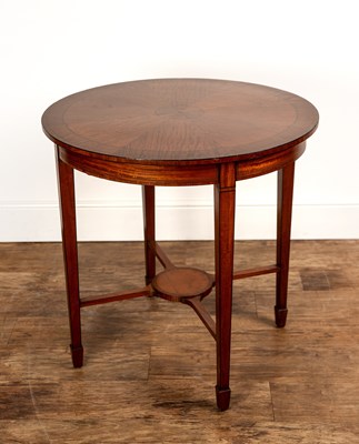 Lot 66 - Circular topped satinwood table 20th Century,...