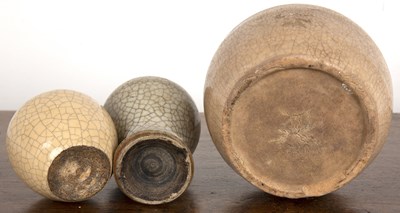 Lot 185 - Three small jars/vases Chinese, Song dynasty...