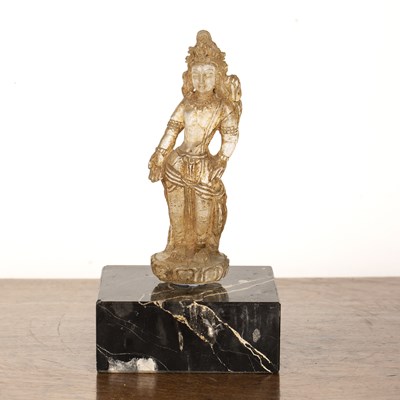 Lot 504 - Rock crystal statue of a standing Bodhisattva...